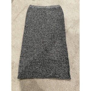 Bloomingdale’s Textured Midi‎ Black And White Sweater Skirt Women's Size M